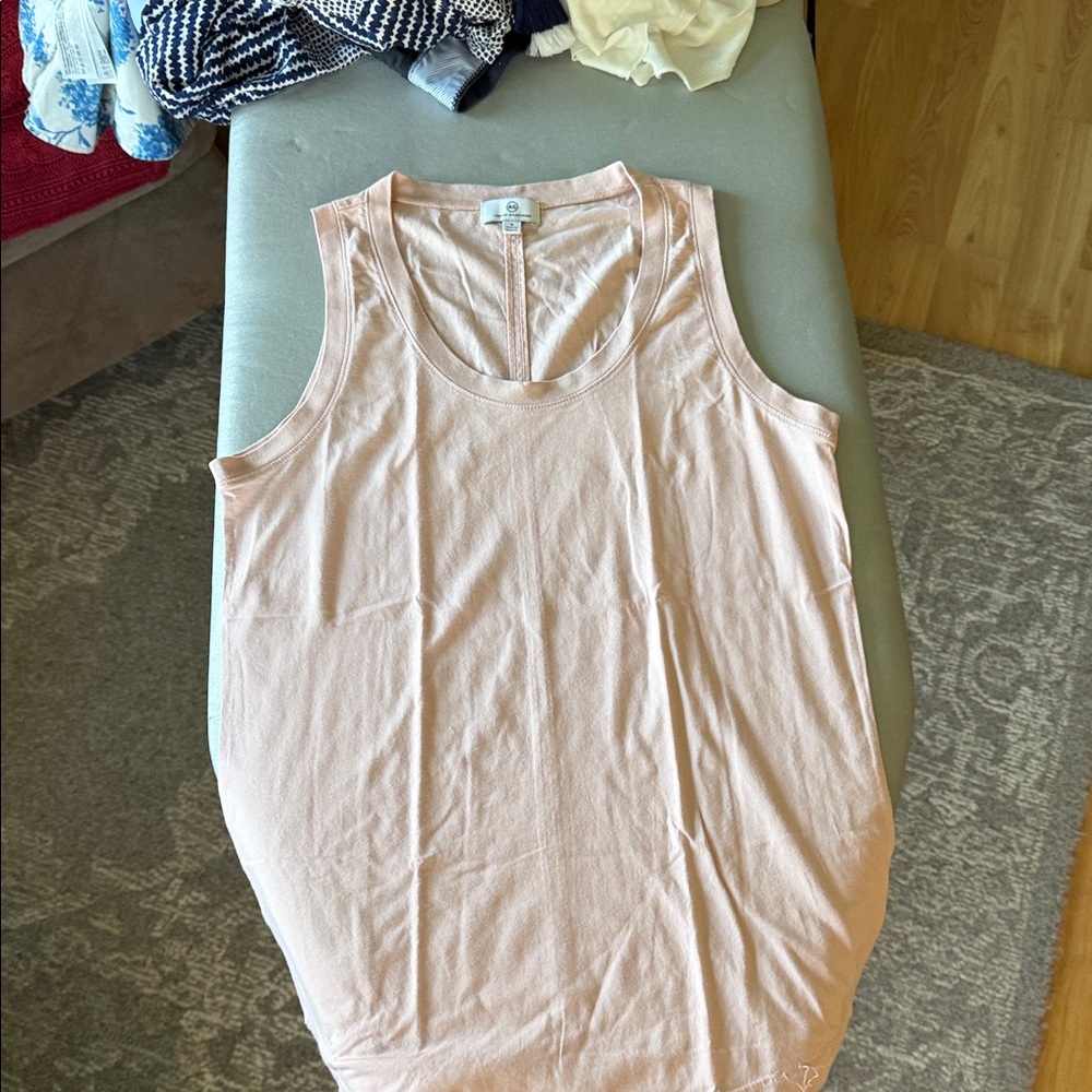 AG  tank. Light Pink Sleeveless Top. Worn once. Sz S